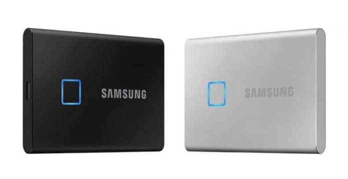 External SSD Samsung T7 Touch with fingerprint security reader ssd t7 touch