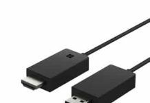Connect Surface tablet wirelessly using Miracast or Microsoft Wireless Adapter Microsoft Wireless Display Adapter