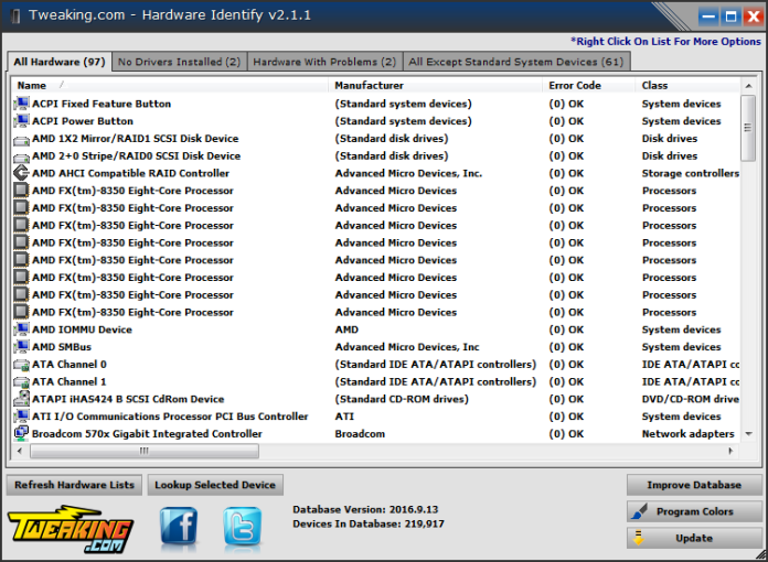 Hardware Identify – useful software for hardware identification Hardware Identify