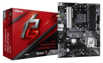 ASRock Phantom Gaming 4/AC Cheap, good B550 motherboard B550 Phantom Gaming 4ac