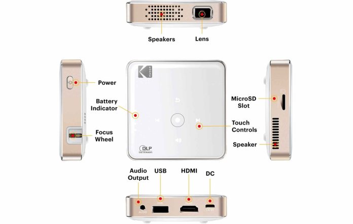 Kodak LUMA 75 -cheap, portable, lightweight projector Kodak RODPJS75