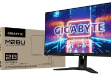Gigabyte M28U monitor – great choice for 4k UHD with 144Hz Gigabyte M28U monitor