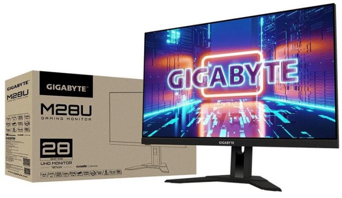 Gigabyte M28U monitor – great choice for 4k UHD with 144Hz Gigabyte M28U monitor