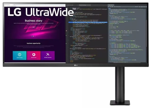 LG UltraWide Ergo 34WN780-B monitor