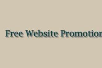 Free Website Promotion