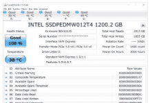 Hard drive diagnostic – CrystalDiskInfo software Screenshot