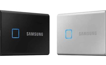 External SSD Samsung T7 Touch with fingerprint security reader ssd t7 touch