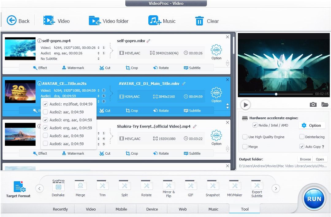 VideoProc software – Convert, resize, edit large 4K videos, audios & DVDs
