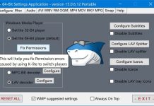 Advanced Codecs – all codecs optimized for Windows