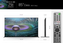 8K Sony BRAVIA MASTER Series XR-85Z9J