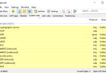 Simplewall tool – configure network activity on your PC