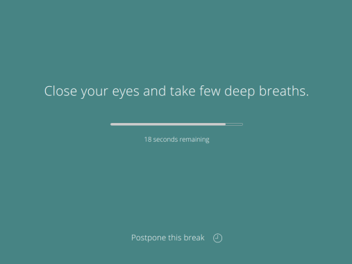 Health friendly app – Stretchly app that reminds you to take breaks when working on your PC