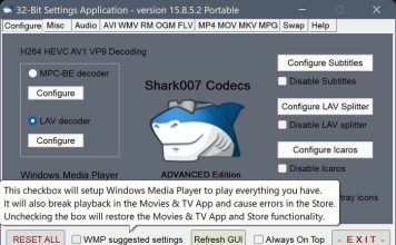 Advanced Codecs tool – portable codec solution Windows 10, 11 Advanced Codecs