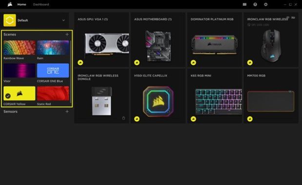 Corsair Utility Engine (iCUE) – control your peripherals