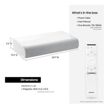 Samsung The Premiere SP-LSP9T Triple Laser Short Throw Projector