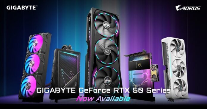 GIGABYTE GeForce RTX 50 Series Graphics Cards Now Available geforce rtx™ 50 series