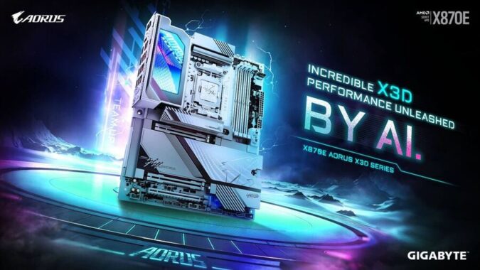 GIGABYTE AI-Powered X870E AORUS X3D Motherboards